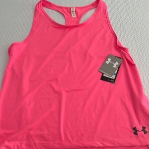 Brand new with tags Under Armor bright pink tank